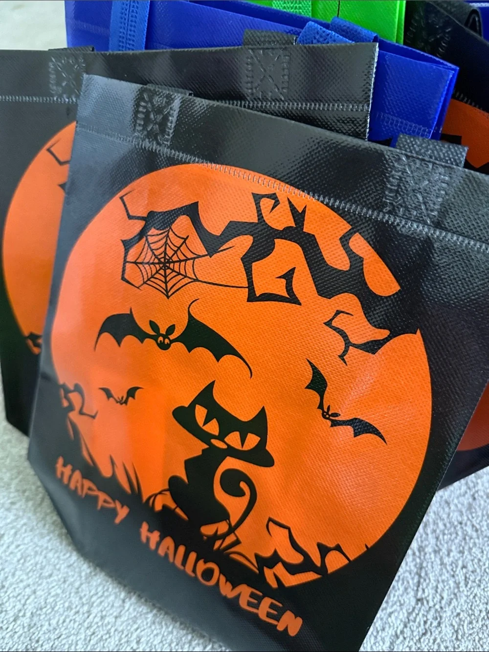 Set of 10 Halloween Items Including Reusable Tote